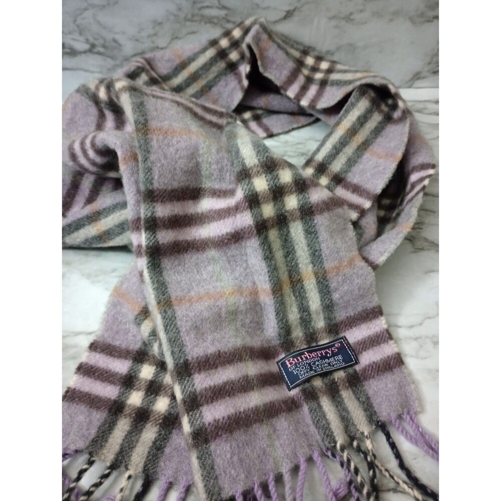 *FLAWED* VINTAGE Burberrys of London 100% Cashmere Scarf